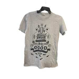 Vintage Harry Potter I Do Solemnly Swear I’m Up To No Good T Shirt Grey Medium
